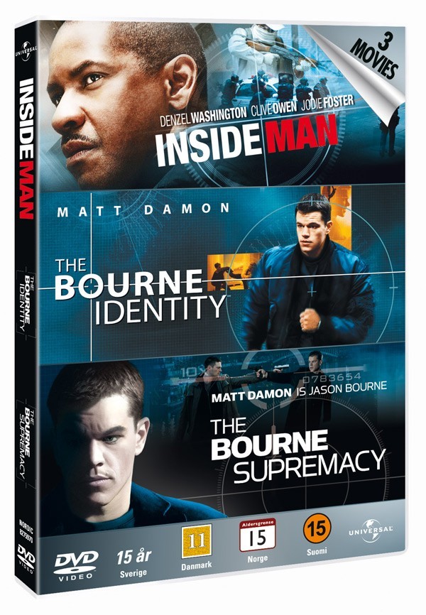 Køb InsideMan + Bourne Identity + Bourne Supremacy [3-disc]