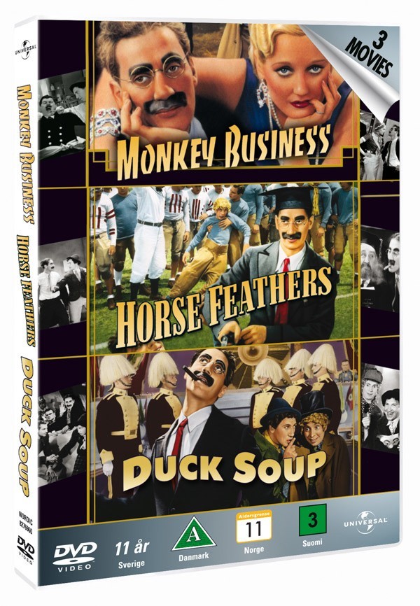 Køb Marx Brothers Collection: Monkey Business + Horse Feathers + Duck Soup