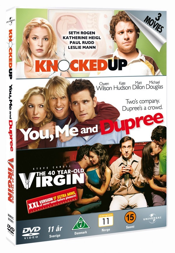 Køb Knocked Up + You Me & Dupree + 40 Year Old Virgin [3-disc]