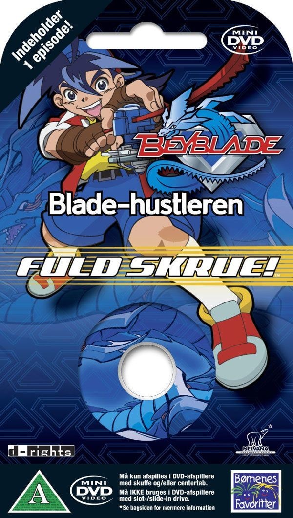 Beyblade 1 Blade-hustleren Mini DVD