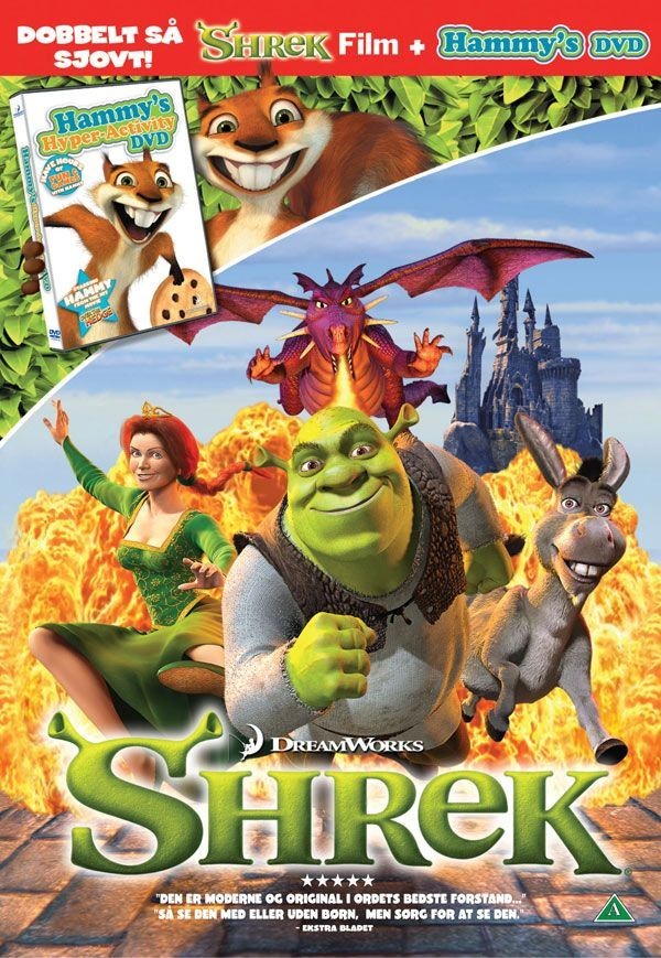 Køb Shrek 1 filmen + Hammy's DVD