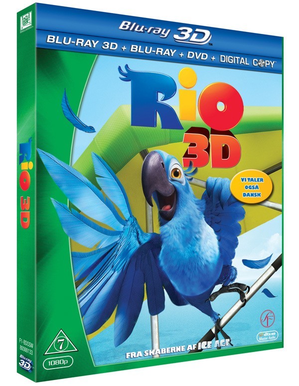 Rio (tegnefilm) [Blu-Ray-3D+2D+DVD Combo]