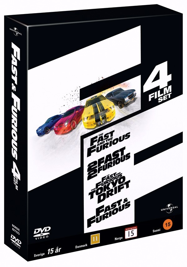 Køb The Fast and the Furious 1-4 boks