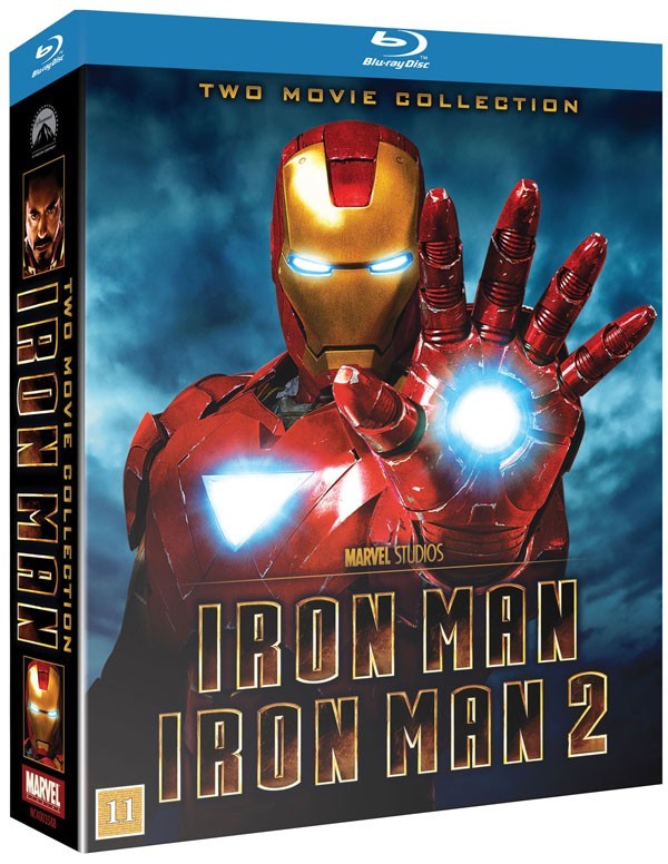 Køb Iron Man 1+2 box [4-disc]