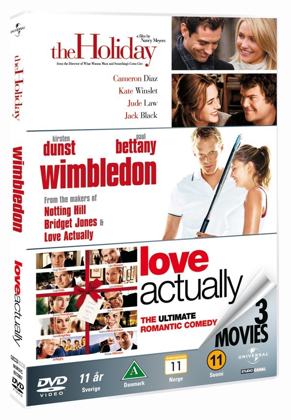 Køb The Holiday + Wimbledon + Love Actually