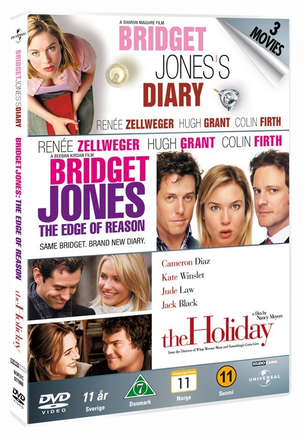 Bridget Jones Diary 1&2 + The Holiday