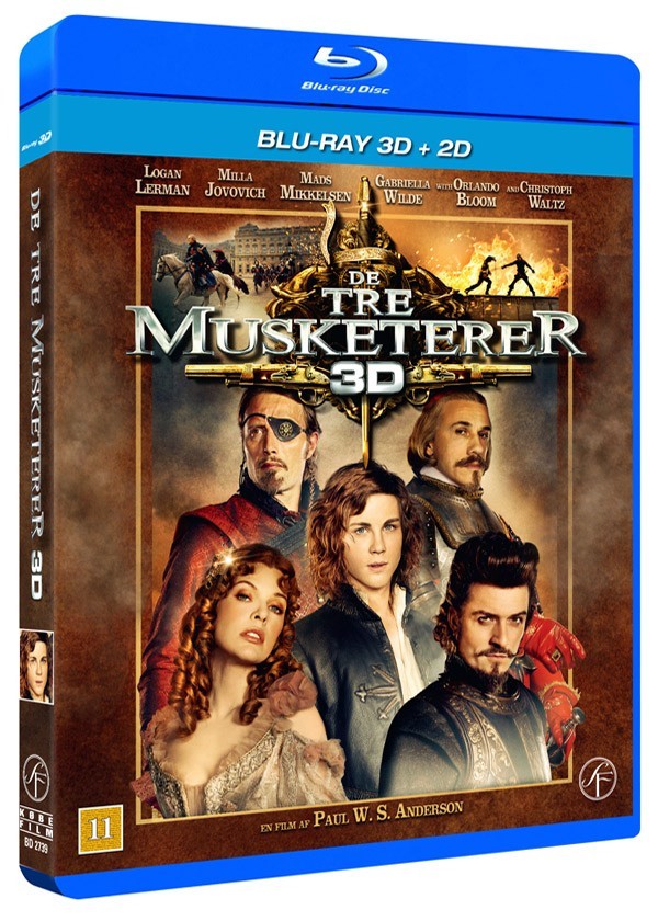 Køb De Tre Musketerer [Blu-Ray-3D + 2D]